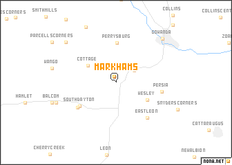 map of Markhams