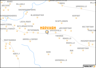 map of Markham