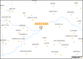 map of Markham