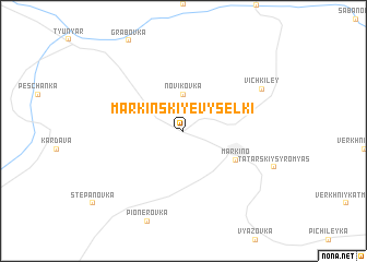 map of Markinskiye Vyselki