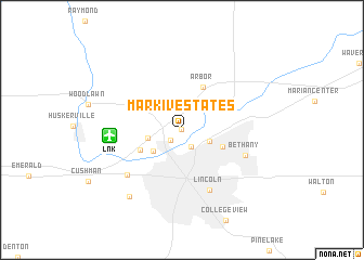 map of Mark IV Estates