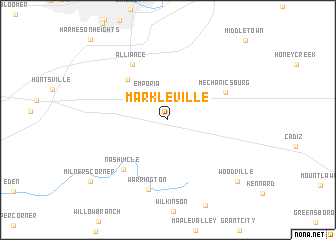 map of Markleville