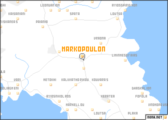 map of Markópoulon