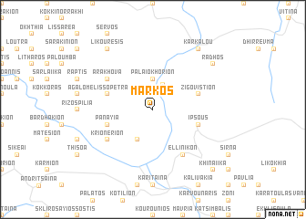 map of Márkos