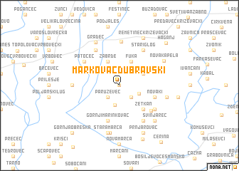 map of Markovac Dubravski