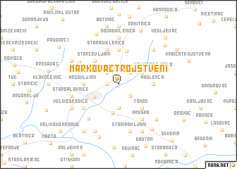 map of Markovac Trojstveni