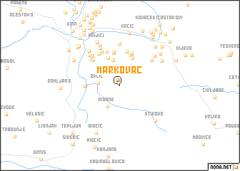 map of Markovac