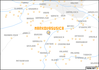 map of Markova Sušica