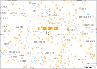 map of Markovica