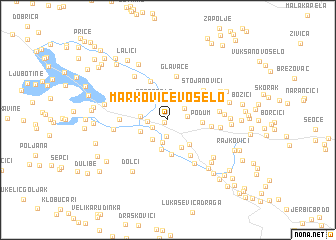 map of Markovićevo Selo