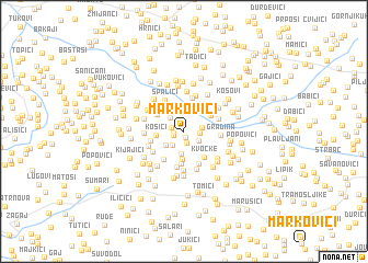 map of Markovići