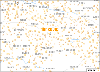 map of Markovići