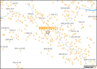 map of Markovići