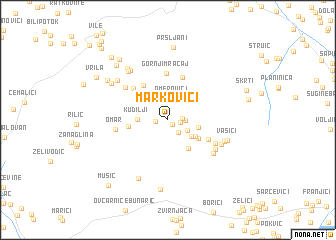 map of Markovići