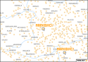 map of Markovići