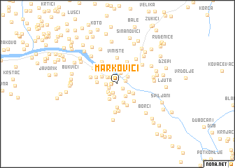 map of Markovići