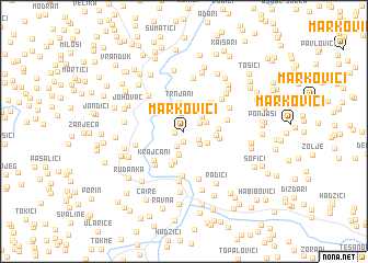 map of Markovići