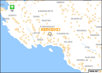 map of Markovići