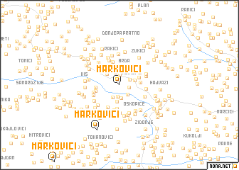 map of Markovići