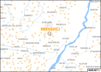 map of Markovići