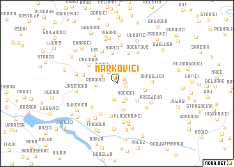 map of Markovići