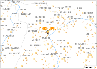 map of Markovići