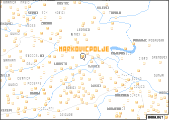 map of MarkovićPolje