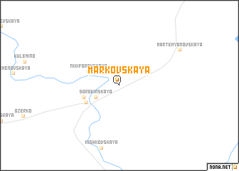 map of Markovskaya