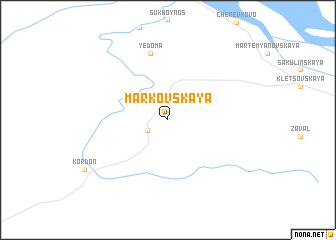 map of Markovskaya