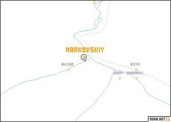 map of Markovskiy