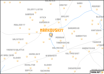 map of Markovskiy