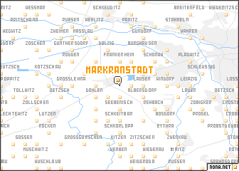 map of Markranstädt