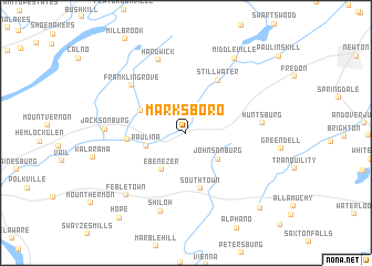 map of Marksboro