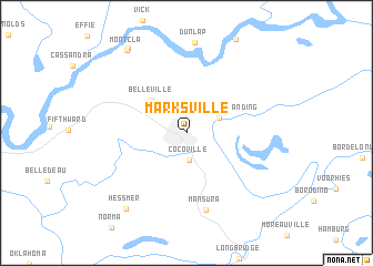 map of Marksville