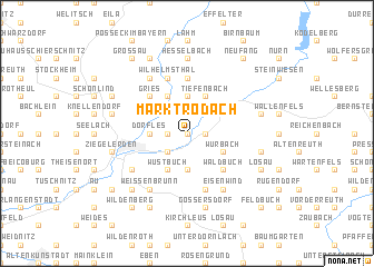 map of Marktrodach