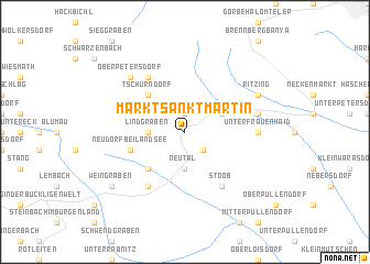 map of Markt Sankt Martin