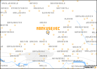 map of Markuševec