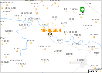 map of Markušica