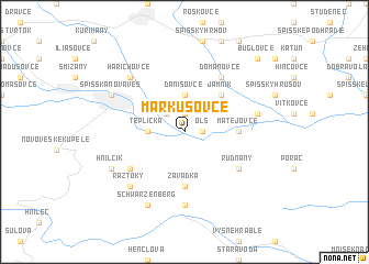 map of Markušovce