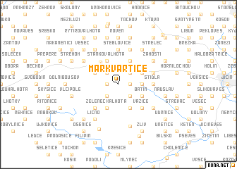 map of Markvartice