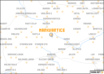 map of Markvartice