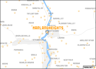 map of Marland Heights