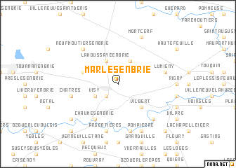 map of Marles-en-Brie