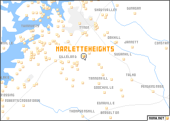 map of Marlette Heights