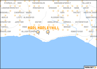 map of Marley Hill