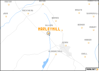 map of Marley Mill
