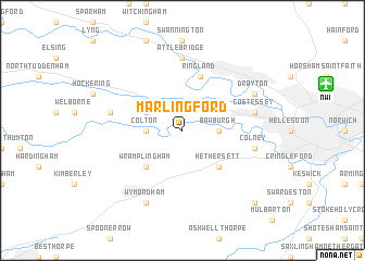 map of Marlingford