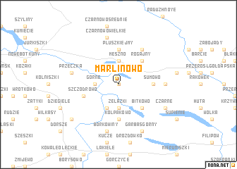 map of Marlinowo