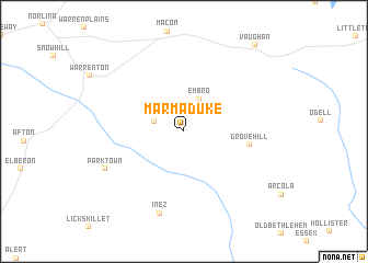 map of Marmaduke