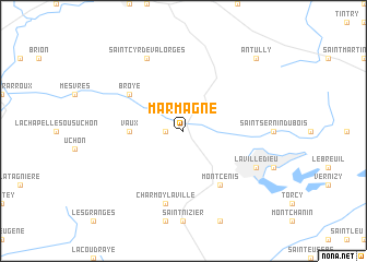 map of Marmagne